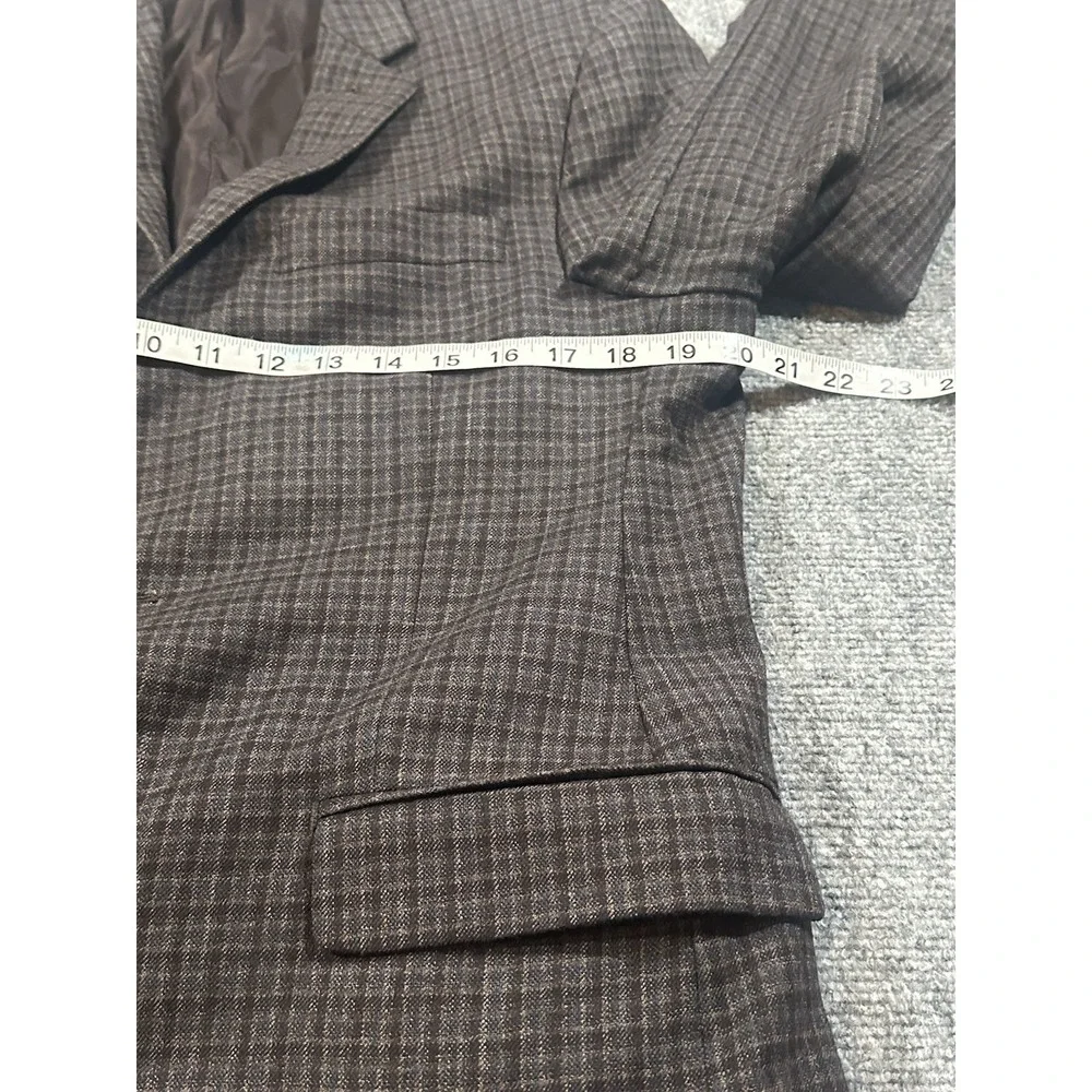 RALPH Ralph Lauren Men's 40R Plaid Multicolor Wool Blazer Slim Fit For Dillards